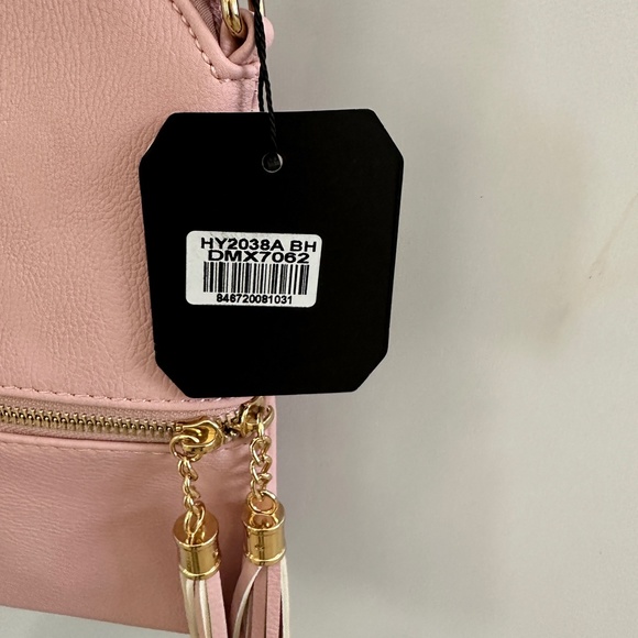 NWT Deluxity Los Angeles Tassel Crossbody Vegan Bag - Picture 5 of 10